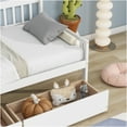 thumbnail image 4 of JERFIT White Twin Daybed with Storage Drawers, Pine Wood Sofa Bed for Small Spaces, 10-Slat Support Platform, 4 of 10