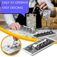 thumbnail image 4 of Boreal Craft Stainless Steel Ice Grid Homemade DIY Ice Granules Stainless Steel Ice Making Quick De Icing Drinker Ice Tray Ice Trays for Freezer Easy Release Silicone Cups for Melting Chocolate Rubber, 4 of 5