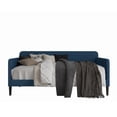 thumbnail image 3 of Home Design Chloe Twin Daybed with Velvet Upholstery, Button-Tufted Back, Stylish Versatile Seating and Sleeping Solution for Bedroom or Living Room, Blue, 3 of 6