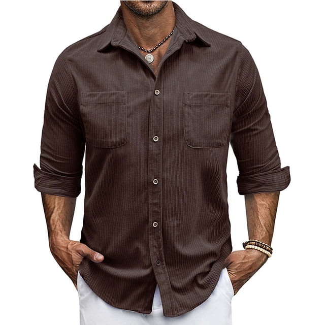 pstuiky Camisas de manga larga abrigadas para hombre, Cárdigan con capucha y manga larga para hombre, informal, de color liso, con bolsillos dobles y cremallera camisetas de hombre m