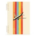 thumbnail image 7 of FORMRS 1-Subject Spiral Notebook 8" x 5" College Ruled 60 Refillable Sheet A5 Hard Cover, Colorful Plane, 7 of 7
