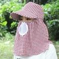 thumbnail image 3 of RUIG Bowing Hat Summer Women's Sun Hat Along The Large Outdoor Tea Plucking Hat Face Visor Visor, 3 of 4