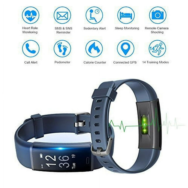 letscom fitness tracker hr activity tracker watch with heart rate