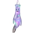 thumbnail image 2 of Halloween Hanging Windsocks Outdoor, 43'' Light Up Ghost Windsocks, Scary Halloween Decorations Decor Outdoor Indoor for Tree Party Yard Porch Home, 2 of 6