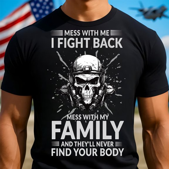 Trenditee Skull Military T-Shirt