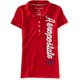 thumbnail image 1 of Aeropostale Womens 87 5 Polo Shirt, Rojo, X-Large Aeropostale Polo, 1 of 1