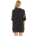 thumbnail image 3 of 2Chique Boutique Women's It's My Birthday Sequin T Shirt Dress Black One Size Sequin on One Side, 3 of 6
