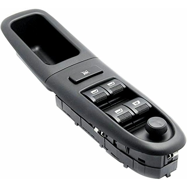 Interruptor del controlador de la ventana del interruptor de la ventana eléctrica delantera izquierda 6554CF Reemplazo para Peugeot 406 8b 1995-2004 - Negro esquí esquí Gafas de esquí