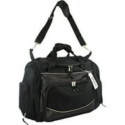 Xtitix Sport Golfer Gym Travel Luxury Poly Duffel Bag with Shoe Storage, Black
