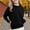 Black, variant on Girls Oversized Crewneck Sweatshirt Long Sleeve Pullover Tops Drop Shoulder Side Split Fleece Sweatshirts Casual Fall Clothes for Kids 3-14Y, Black 110