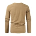 thumbnail image 2 of Mens Beach Lace Up Large Size Shirts Solid Loose Casual Retro Shirt Blouse Top, 2 of 5