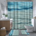 thumbnail image 7 of 4 Pcs Wood Bathroom Shower Curtain Sets with Rugs, United States National Flag America Country Grunge Bathroom Sets with Shower Curtain and Rugs, Bathroom Decor Sets with Mats and Towels, 7 of 7