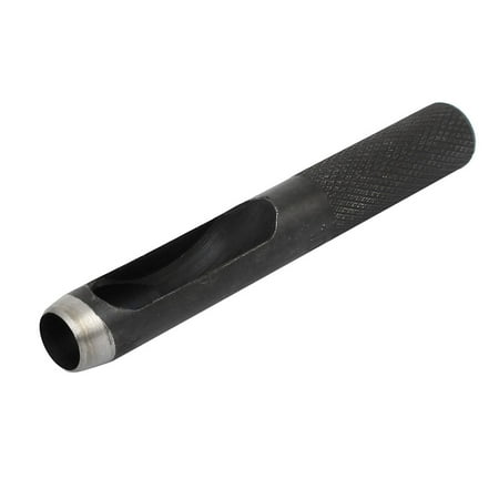 Hand Tooled Black Leather - Leather Gasket Strap Belt Hollow Hole Punch Hand Tool Black 10mm Dia