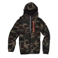 thumbnail image 4 of Sudadera con capucha y cremallera de camuflaje para hombre, talla XL (verde camuflaje), 4 of 7