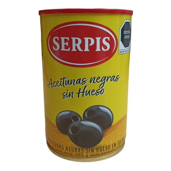 Aceitunas Serpis negras sin hueso 300 g