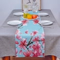 thumbnail image 3 of Watercolor Flower Bloom Table Runners for Dinner Table Wedding Decoration Tablecloth Kitchen Table Runner Set Placemat, 3 of 5
