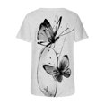 thumbnail image 5 of WEAIXIMIUNG T-Shirt à Manches Courtes Col Rond Imprimé pour Femmes Saint-Valentin, 5 of 5