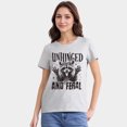 thumbnail image 2 of Unhinged And Feral Tshirt, Funny Raccoon, Rock'n Feral Racoon, Vintage Feral Mom, Funny Sarcastic Quote, Feral Girl Tee, Loose Type Shirt For Women, Soft And Comfortable, 2 of 6