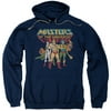 MASTERS OF THE UNIVERSE/TEAM OF HEROES-ADULT PULL-OVER HOODIE-NAVY-LG