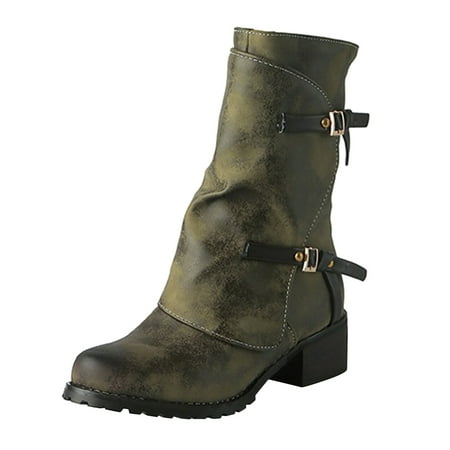 

ZMHEGW Thigh Solid Boots Fashion Heels High Blet Shoes Breathable Buckle Women s Women s Boots