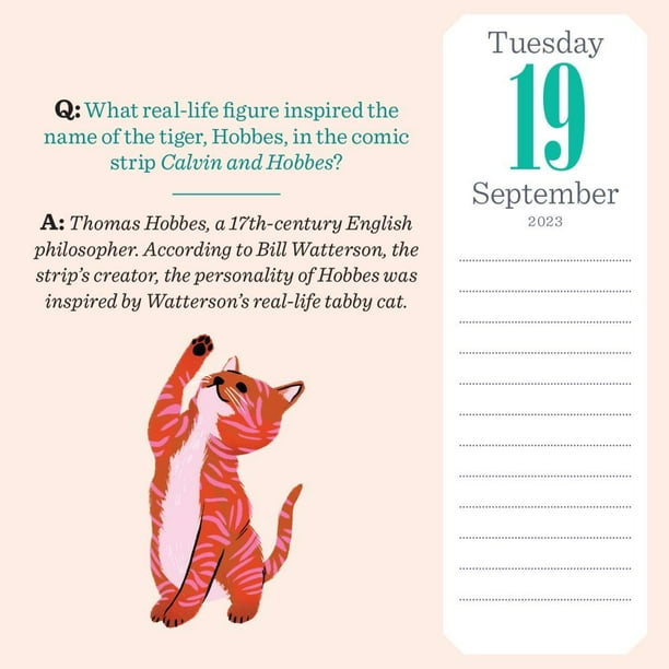 Cat Trivia Page-A-Day Calendar 2023 : Cat Quotes, Paw-Some Jokes, True or  False, Owner's Tips, Famous Cats, Know Your Breeds, and More! (Calendar) -  Walmart.com