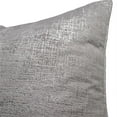 thumbnail image 5 of MICHAEL AMINI Alderon 20x20" Square Velvet Accent Pillow in Pewter in Set of 2, 5 of 7