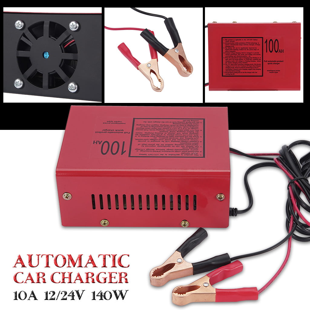 Details about   Maintenance-free Battery Charger 12V/24V 10A 140W Output For Electric Car NEW