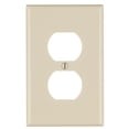 thumbnail image 3 of Leviton 80503-T 1-Duplex Receptacle Midway Size Wall Plate, 1 Gang, 4-7/8 In L X 3-1/8 In W 0.255 In T, Smooth, 1-Pack, 3 of 3