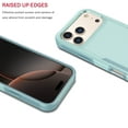 thumbnail image 3 of For iphone 17 Pro Case, Ebizware Heavy Duty Rugged Shockproof Phone Case [Military Grade Drop Tested] Dual Layer Full Body Protective Bumper for Apple iphone 17 Pro Cover - Mint Green, 3 of 8