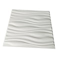 thumbnail image 2 of Art3d A10037 - PVC Wave Board Textured 3D Wall Panels, White Wave, 12 Tiles 32 SF, 2 of 2