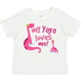 thumbnail image 3 of Inktastic My Yaya Loves Me Granddaughter Dinosaur Girls Toddler T-Shirt, 3 of 5