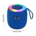 thumbnail image 3 of Nkmbld Car Subwoofer Hot-Selling Mini Portable Wireless Bluetooth Speaker with Colorful LED Lights and Fabric Featuring, Birthday Gifts, Blue, 3 of 6