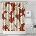 thumbnail image 2 of Waterproof Pioneer Shower Curtain 84x72 Inch Polyester Unique Colorful Floral Shower Curtain for Bathroom Hotel Home Decor with 12 Plastic Hooks, 2 of 5