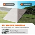 thumbnail image 2 of Gelloan Large Metal Chicken Coop with Waterproof and Anti-Ultraviolet Cover, Walk-in Poultry Cage Chicken Run Pen Dog Kennel Duck House,Silver,18x10x6 FT, 2 of 6