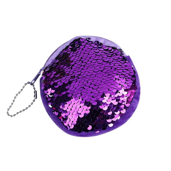 FAMTKT Unisex Girls Fashion Double Color Sequins Bag Coin Wallet Ladies, Coin Purses & Holders