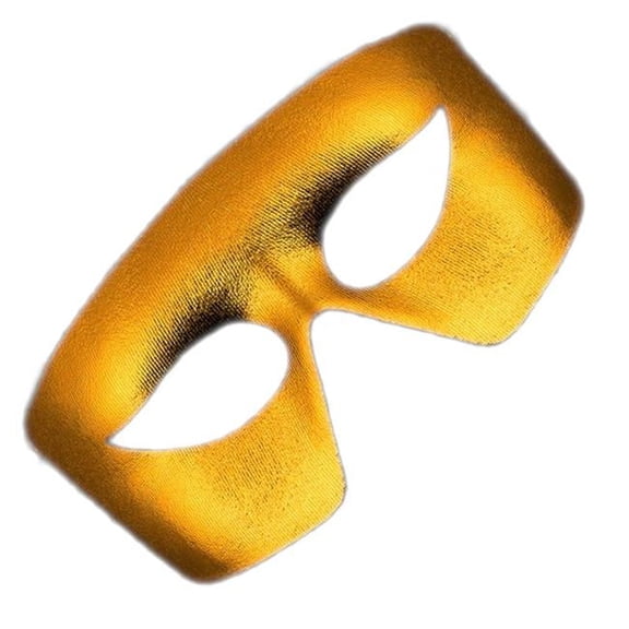 Masquerade Gold Non-Light Up Metallic Mask Mardi Gras