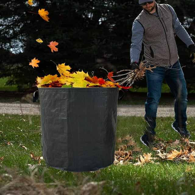 weibbin Sac de Collecte de Feuilles Tombées de Jardin Sac de Compost de Plantes Sac de Rangement d'Outils de Jardinage
