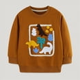thumbnail image 2 of Godom Baby Girl Boy Sweatshirt Crew Neck Long Sleeve Pullover Toddler Kids Lightfleece Lined Tops Boys Hoodies, 2 of 5