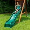 thumbnail image 3 of Swing-N-Slide 2 Piece Cool Wave Plastic Slide for 4 Foot Deck Heights, Green, 3 of 5