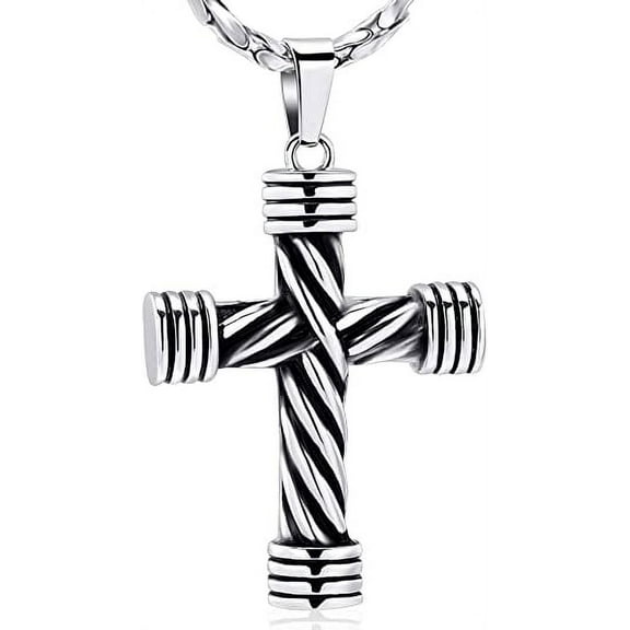 Cremation Jewelry for Ashes Cross Memorial Urn Necklace Pendant Keepsake Religious Cross Ashes Jewelry
