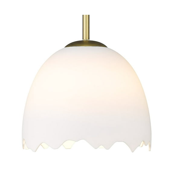 Wry Lighting Brinkley 1-light Pendant in Brushed Champagne Brass