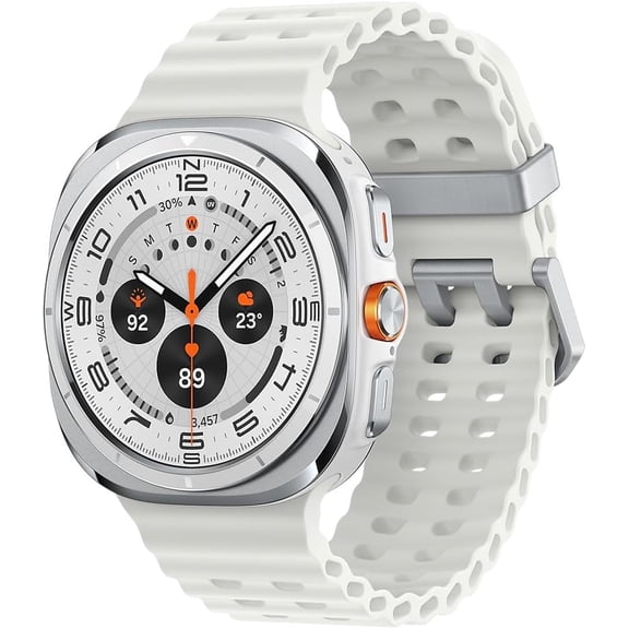 Pre-Owned Samsung Galaxy Watch Ultra (LTE) 47MM Titanium Case White Marine Band