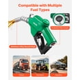 thumbnail image 6 of VEVOR 1 Inch NPT Automatic Fuel Nozzle with Swivel, Max Flow Rate 21.6 GPM, Auto Shut Off Diesel Gas Pump Nozzle with 3-Speed Trigger Lock & 1-3/16 in (OD=30.1 mm) Spout for Gasoline, Diesel, 6 of 9