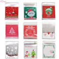 thumbnail image 2 of 50/100 Uds 10x1 0cm Bolsas de dulces de Navidad Santa Claus refrigerio de galletas comida bolsa de regalo embalaje Navidad Suministros De Decoración De Navidad, 2 of 4