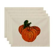 

Simply Daisy 18 x 14 Tres Calabazas Holiday Print Placemats Set of 4
