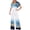 Blue, variant on IROINNID Short Sleeve Jumpsuit For Women Full-Length Fashion Casual Skew Collar Straps Wide Leg Trousers Jumpsuit