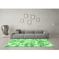 thumbnail image 3 of Ahgly Company Indoor Round Abstract Emerald Green Modern Area Rugs, 7' Round, 3 of 4