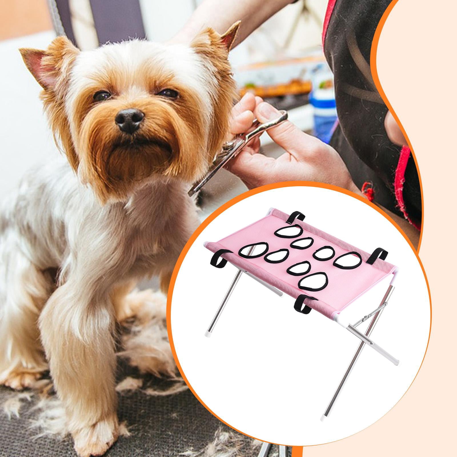 Bvdfgk Breathable Cat Hanging Harness Restraint Bag Grooming Pet Washing Tool for Small Pink