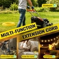 thumbnail image 4 of ZAZFO 14/3 Gauge Yellow Outdoor Extension Cord 25 ft Waterproof with Lighted Indicator, Cold Weatherproof -40°C, Flexible 3 Prong Extension Cord Outside,15A 1875W 14AWG SJTW, ETL Listed, 4 of 8