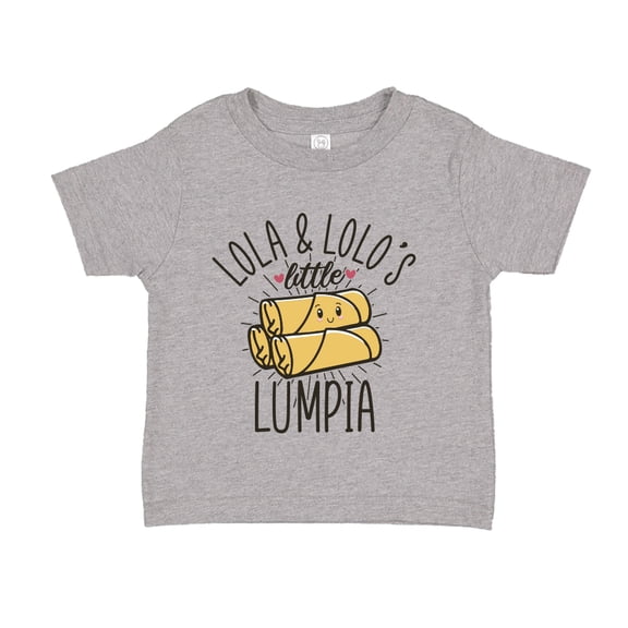 Lola and Lolo's Little Lumpia Toddler T-Shirt 2T Athletic Heather